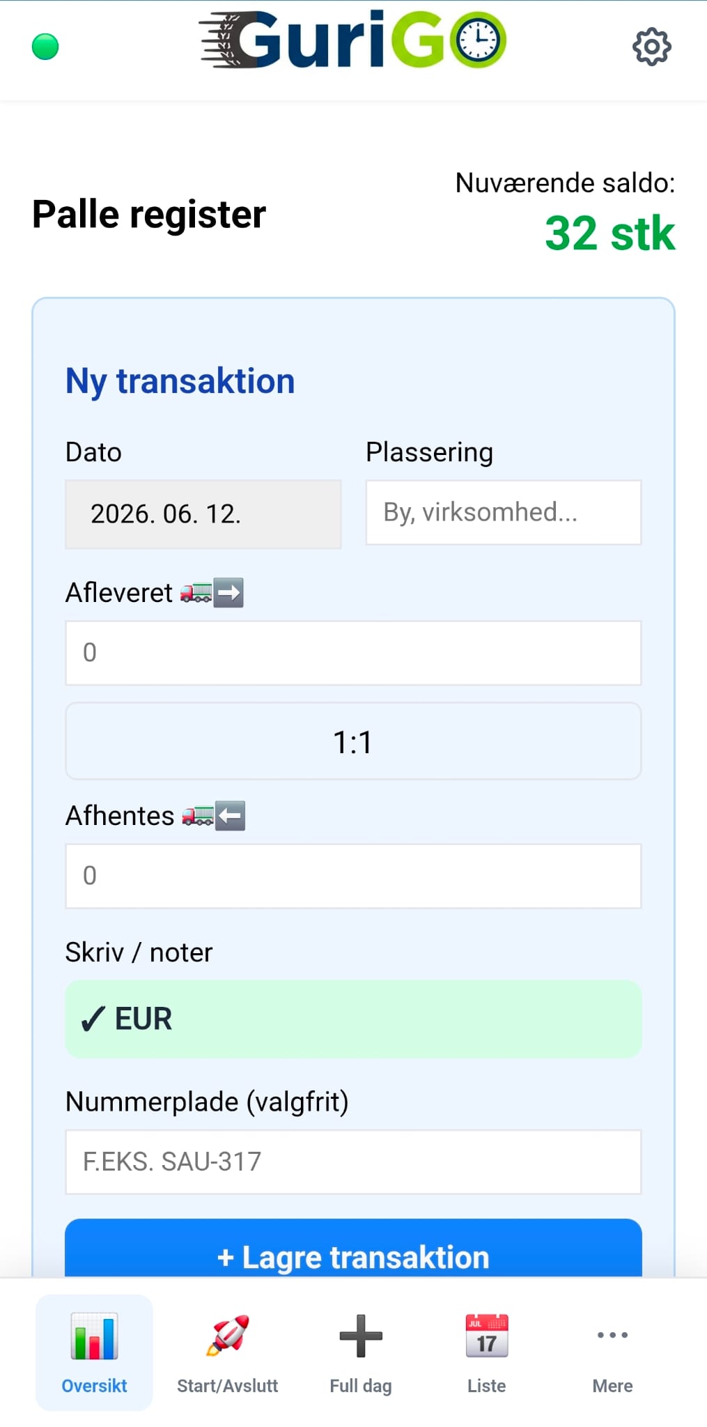Start arbeidsdag i GuriGO